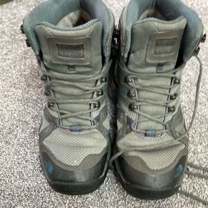 North Face Gray and Black Hiking Boots